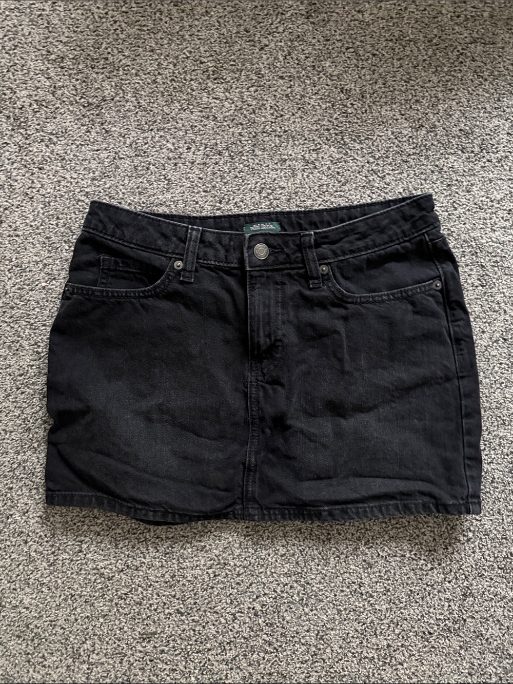 wild fable Black Denim Mini Skirt